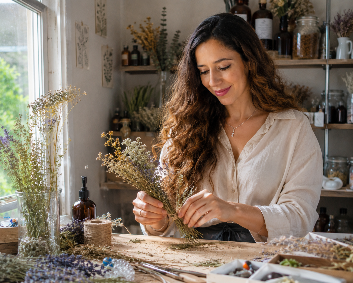 Handcrafting natural Loca Natura skincare products